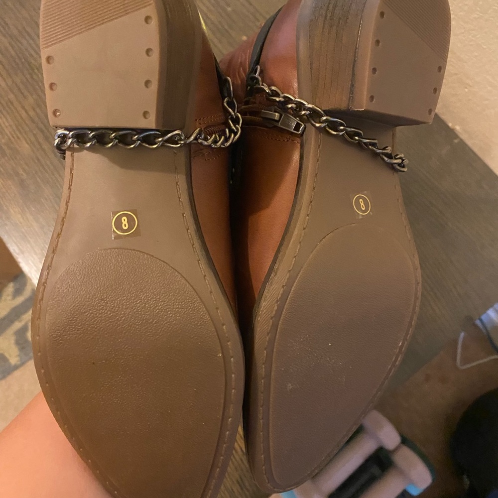 Harrison Brn leather size 8 (runs small) cowboy boots